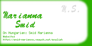 marianna smid business card